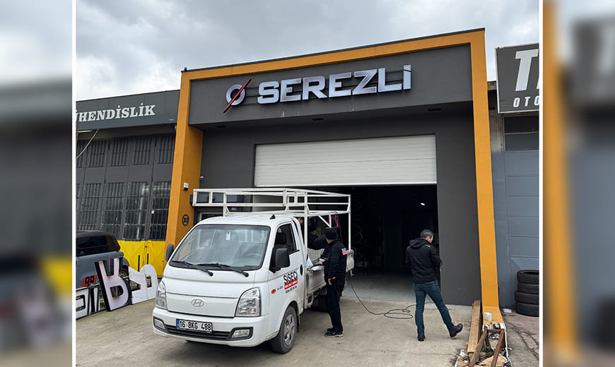 Işıklı Kutu Harf Tabela - Serezli