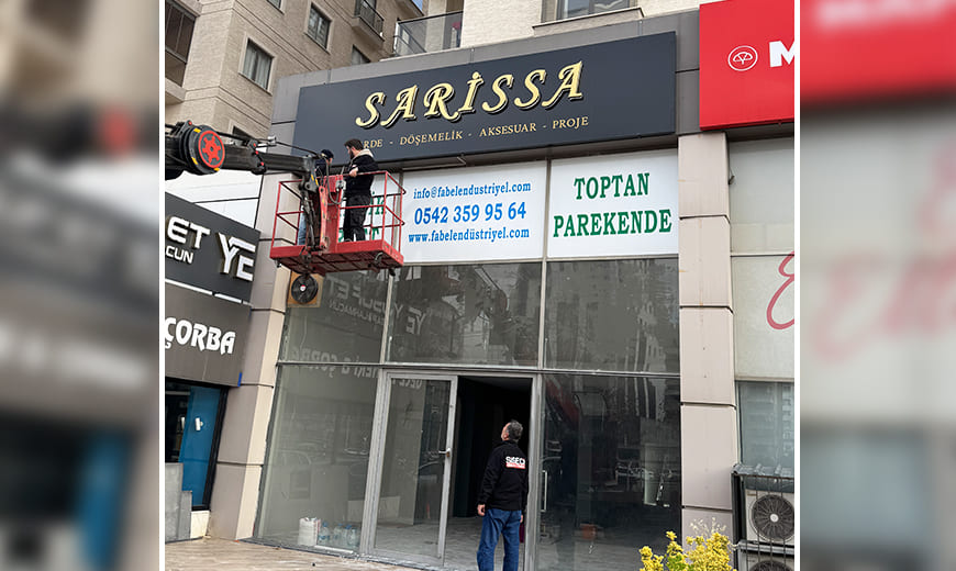 Kutu Harf Cephe Tabela - Sarissa